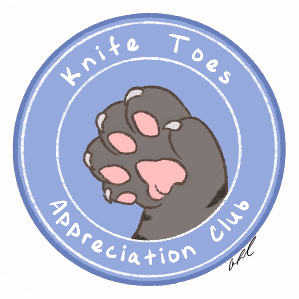 Knife Toes Appreciation Club Sticker