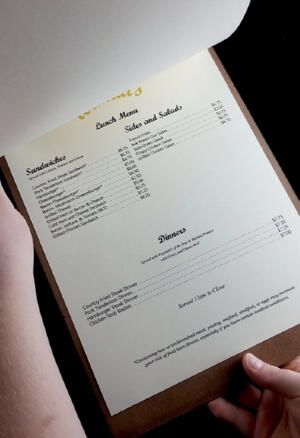 Wanda&#39;s Roadside Cafe Menu Redesign